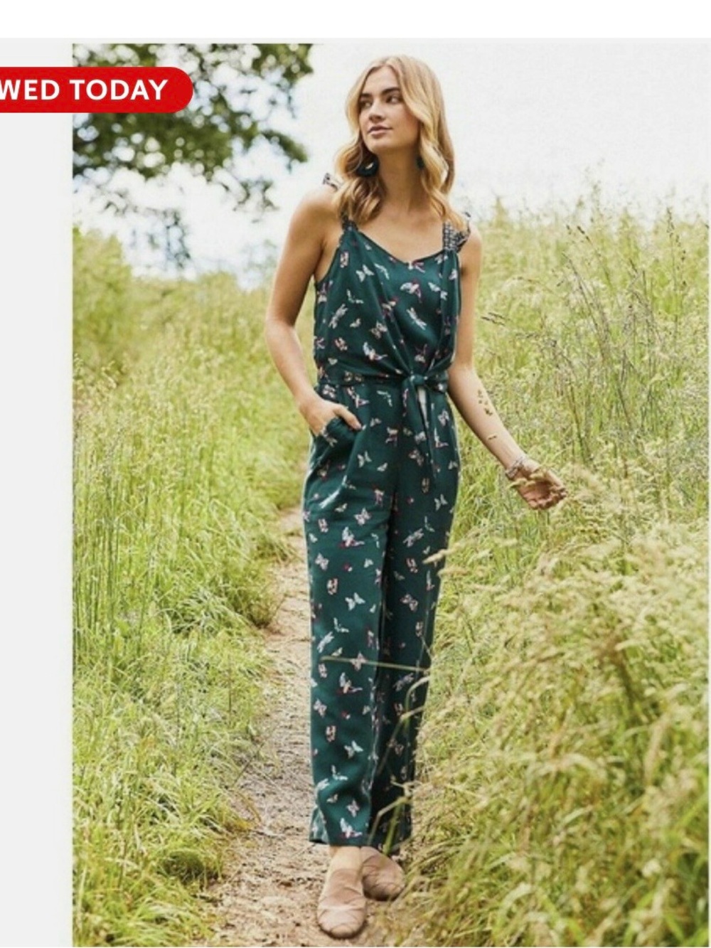 Matilda Jane Forest Green Floral Jumpsuit